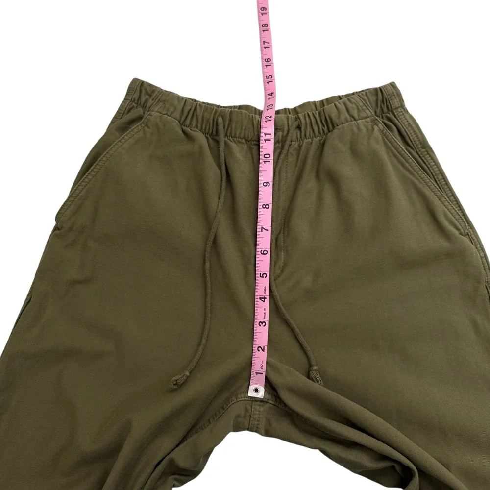Aritzia | TNA | Olive Green Parachute Cargo Pants Drawstring Utility Size M - Picture 13 of 14